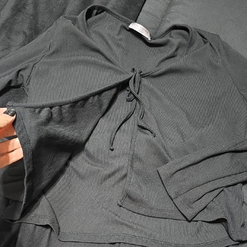 Women's Black Pajama Set - Picture 2 of 6